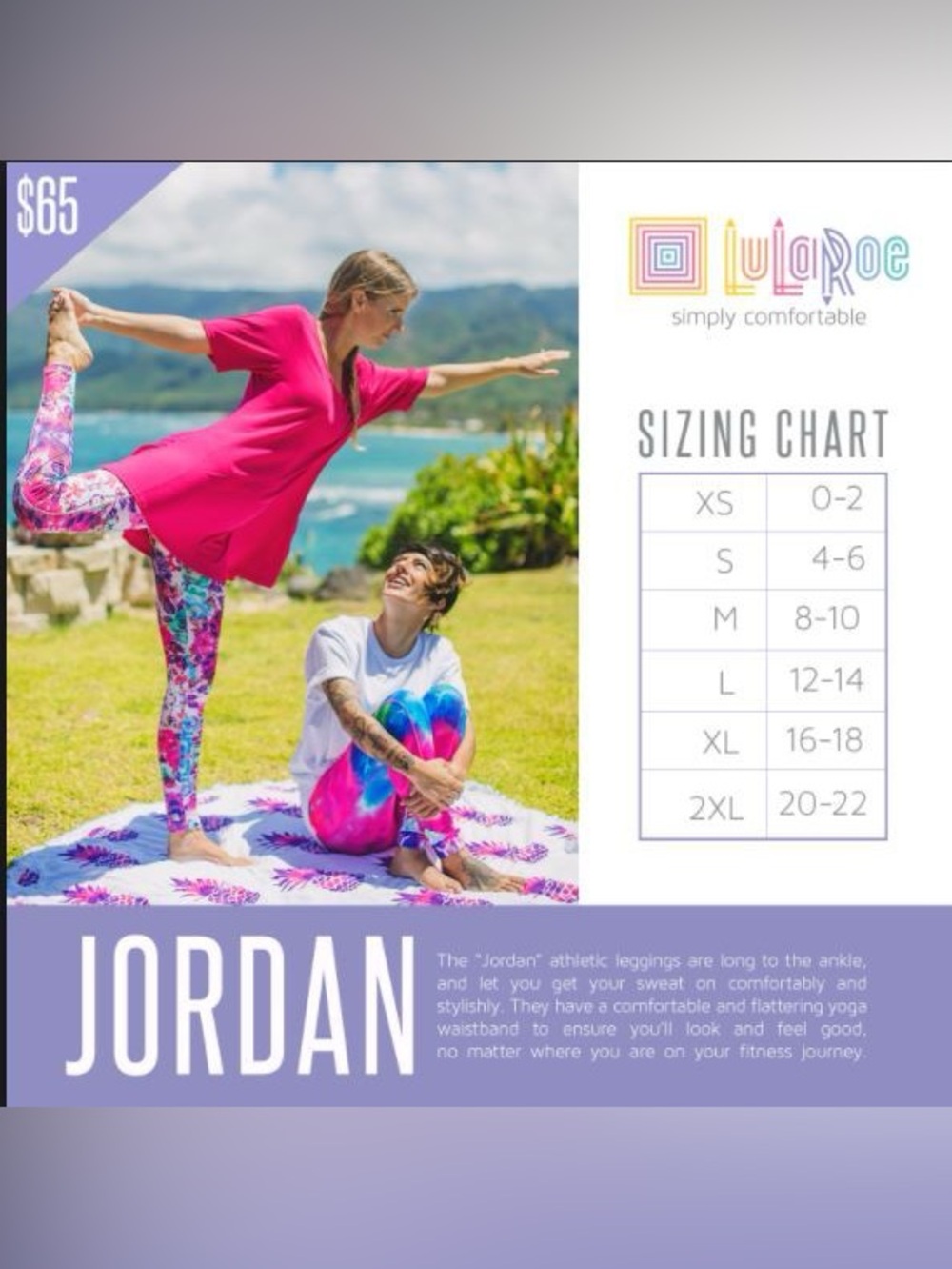 Bundle of 4 LuLaRoe Jordan Leggings - Picture 6 of 6